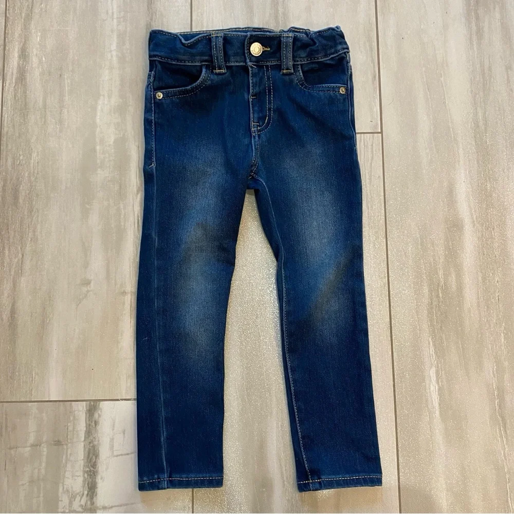 Bundle of 3T Stretch Denim Jeans with Adjustable Waist, Old Navy and Cat & Jack